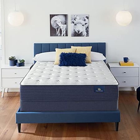 Serta - 11" Clarks Hill Plush Twin Mattress, Comfortable, Cooling, Supportive, CertiPur-US Certified
