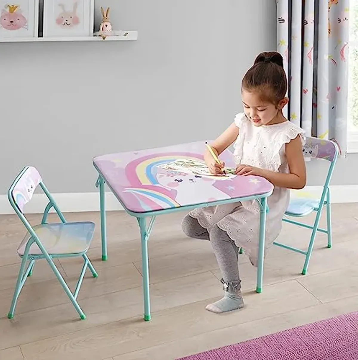 Heritage Kids Caticorn 3 Piece Table and Chair Set