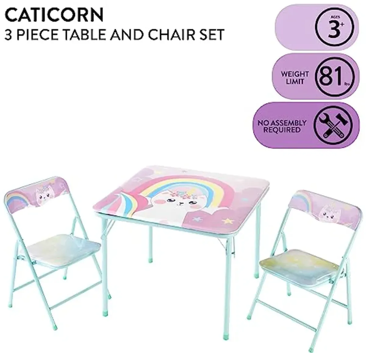 Heritage Kids Caticorn 3 Piece Table and Chair Set