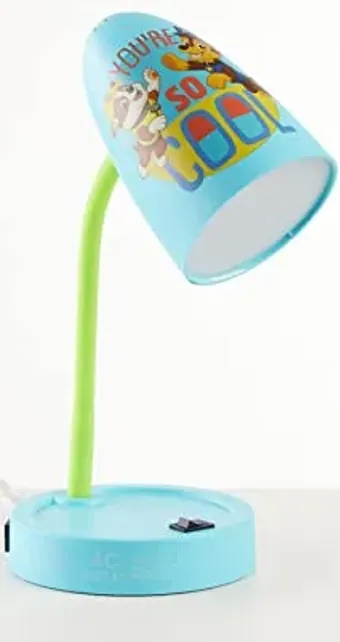 Idea Nuova Paw Patrol Switch Operated LED Task Table and Desk Lamp with Charging Outlet