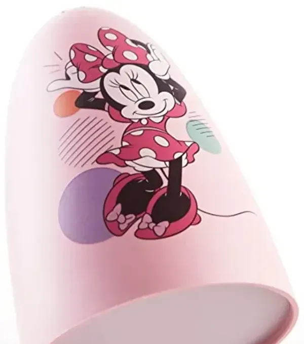 Idea Nuova Disney Minnie Mouse Switch Operated LED Task Table and Desk Lamp with Charging Outlet