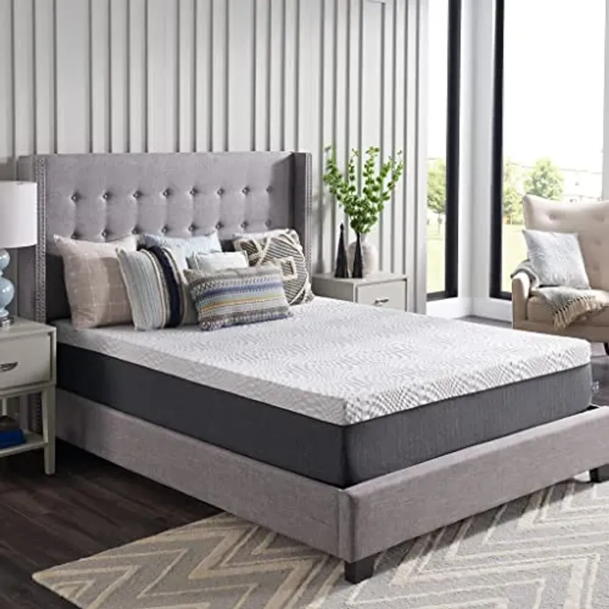 Sealy Essentials 12 Inch Hybrid Bed in a Box, Gel Memory Foam Technology Infused with CopperChill, Supports and Keeps Body Cool at Night, Medium Firmness, Queen