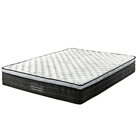 Swiss Ortho Sleep, 12" Inch Memory Foam and Innerspring Hybrid Medium-Firm Plush Mattress/Bed-in-a-Box/Pressure Relieving Bliss, King