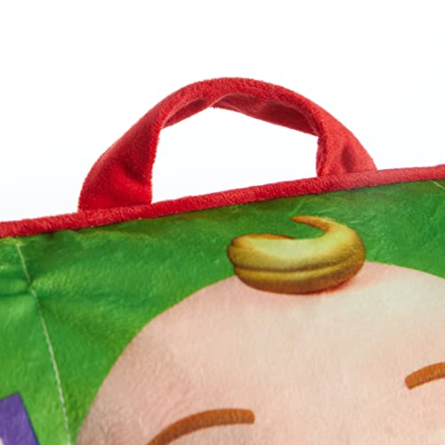 Idea Nuova Kids Mink Plush Bean Bag Chair with Piping & Top