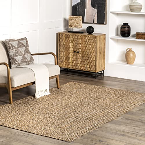 nuLOOM Wynn Braided Indoor/Outdoor Area Rug, 8' x 10', Yellow