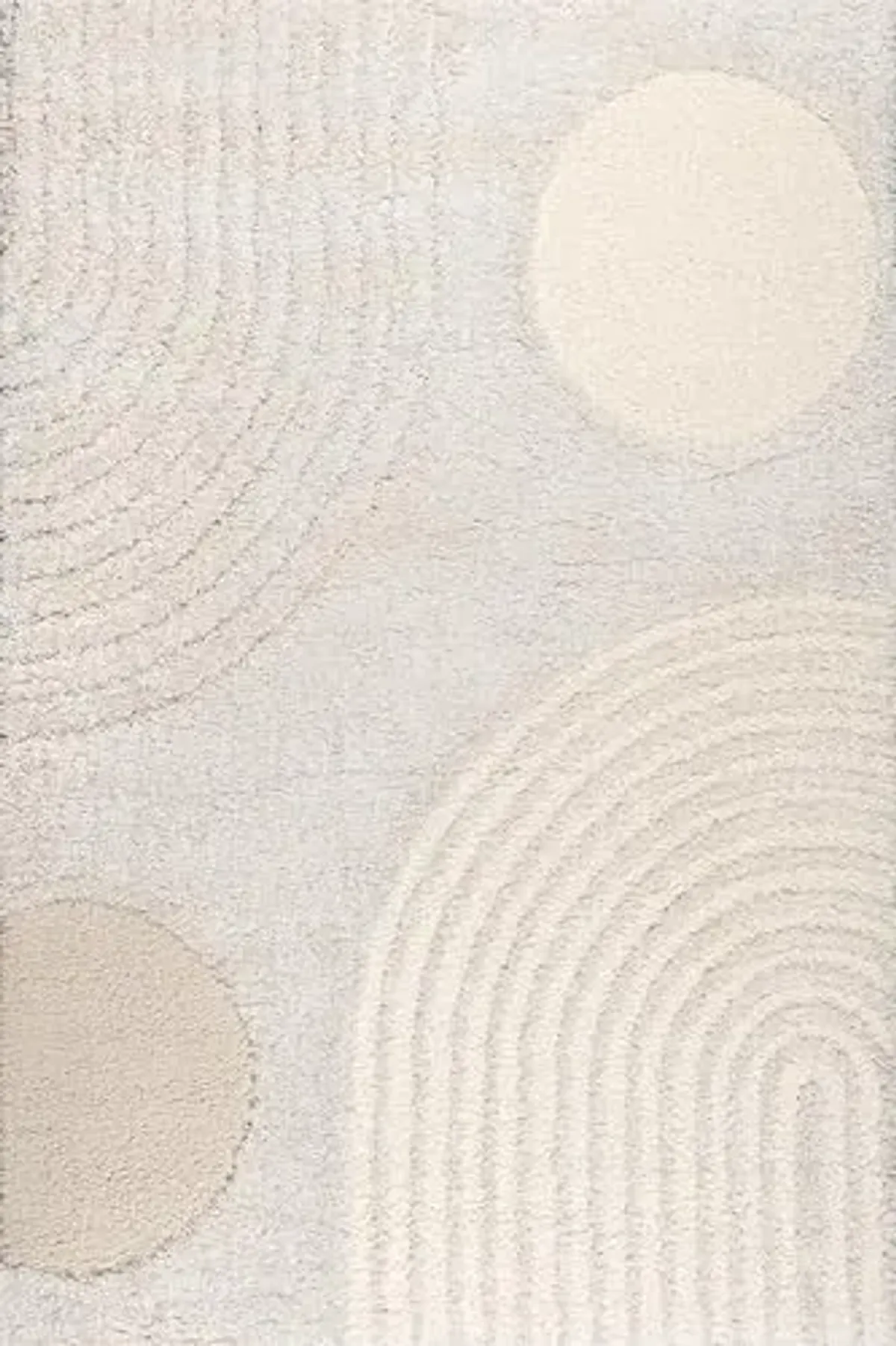 Nuloom Gloria Beige, 4' x 6', Abstract, Shag, Soft and Cozy, Plush, High Traffic, Stain Resistant, Easy Clean, Durable Area Rug for Bedroom, Living Room, Dining Space, Den, Foyer, Entryway