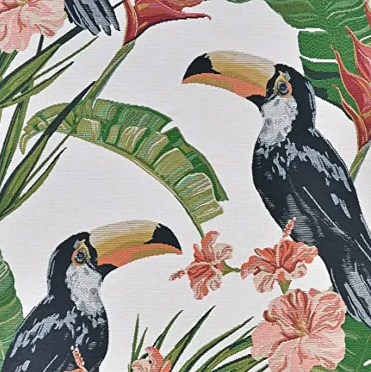 Couristan Dolce Toucans Indoor/Outdoor Area Rug, 2'3" x 7'10" Runner, Ivory