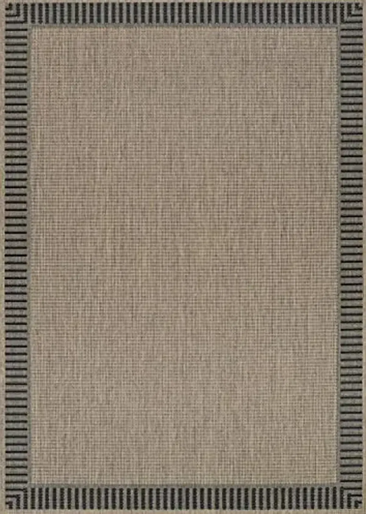Couristan Recife Outdoor Area Rug - Wicker Stitch 2'3" X 11'9" Runner in Cocoa and Black Color, Hose Washable, Pet Friendly, Patio and Home Decor