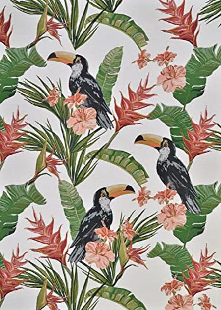 Couristan Dolce Toucans Indoor/Outdoor Area Rug, 2'3" x 3'11", Ivory