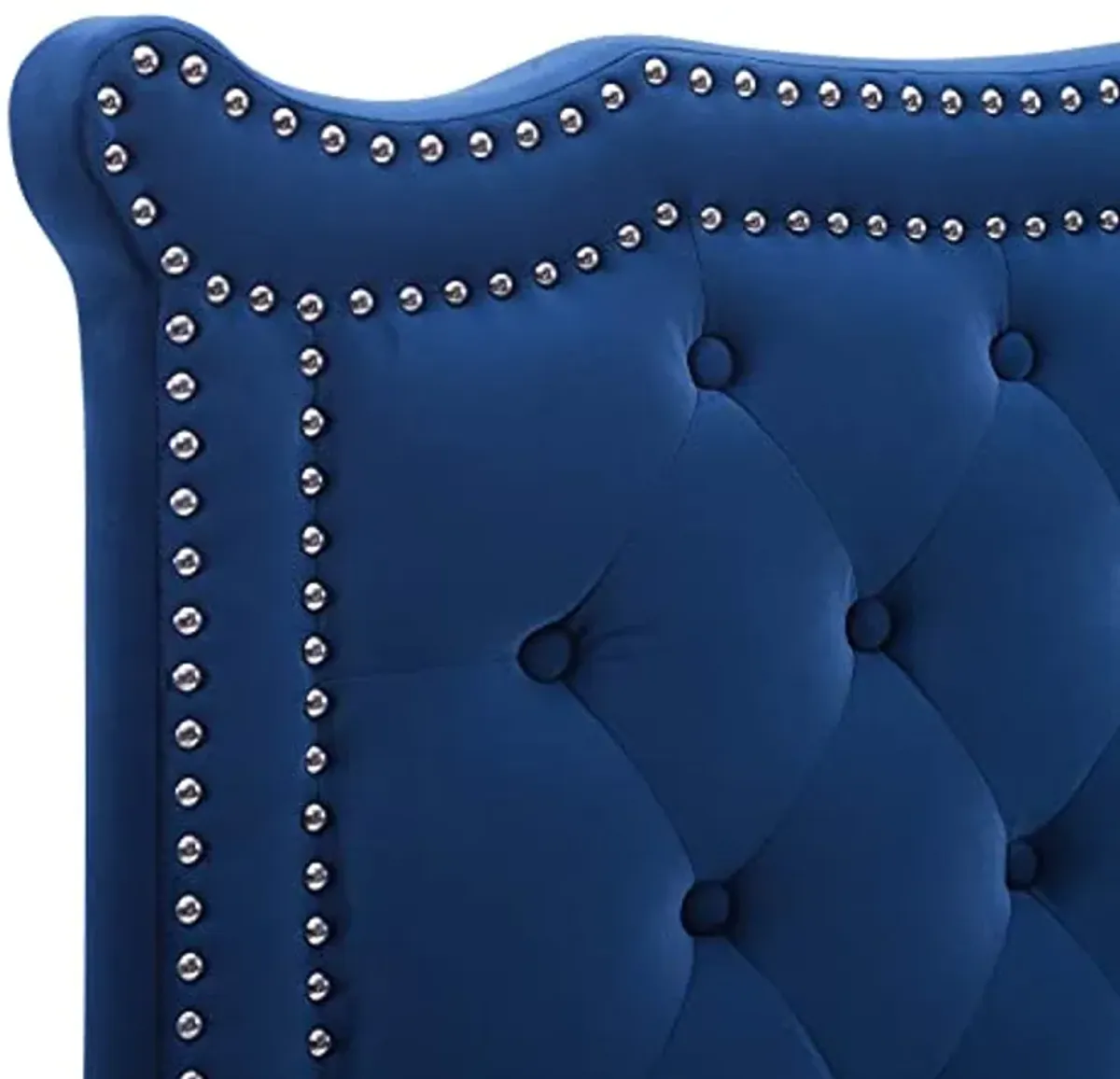 Modway MOD-6323-NAV Louisa Tufted Performance Velvet Twin Headboard, Navy