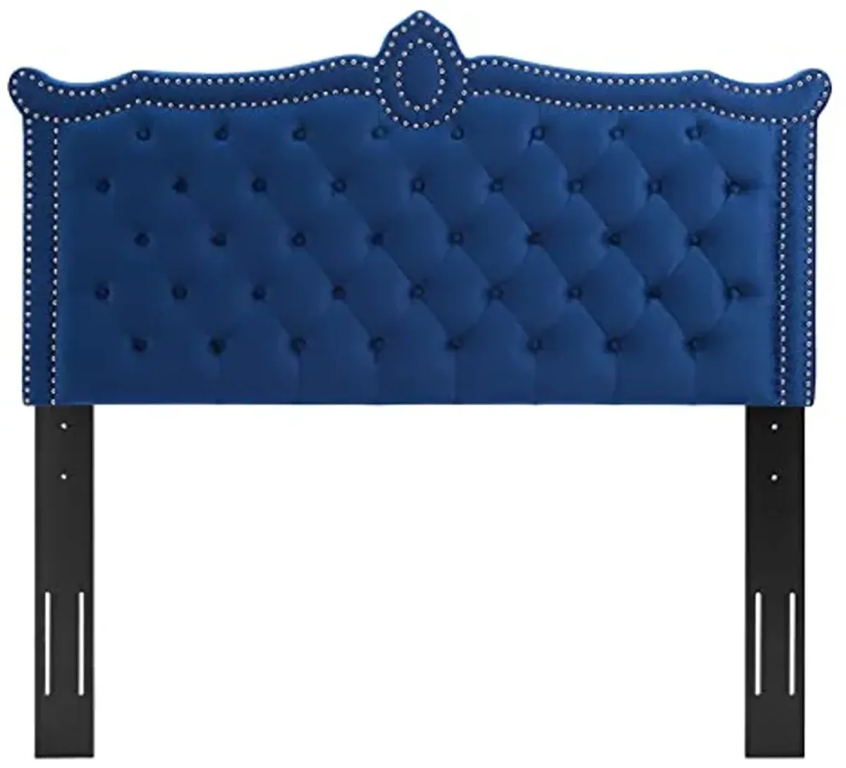 Modway MOD-6323-NAV Louisa Tufted Performance Velvet Twin Headboard, Navy