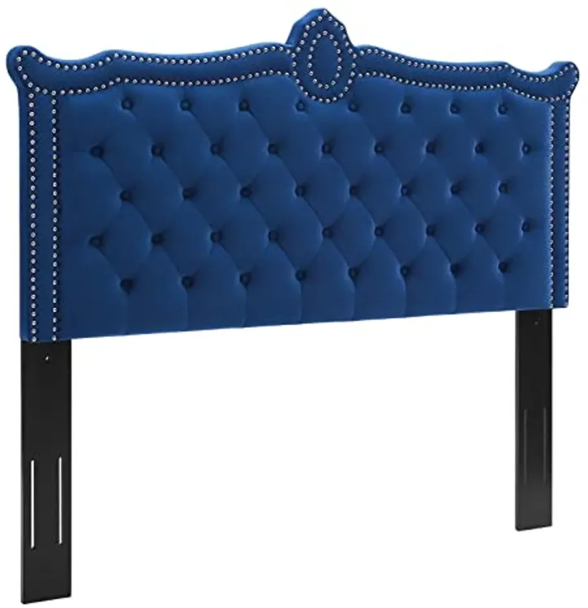 Modway MOD-6323-NAV Louisa Tufted Performance Velvet Twin Headboard, Navy