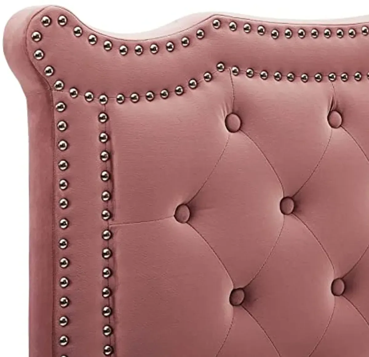 Modway MOD-6325-DUS Louisa Tufted Performance Velvet King/California King Headboard, Dusty Rose