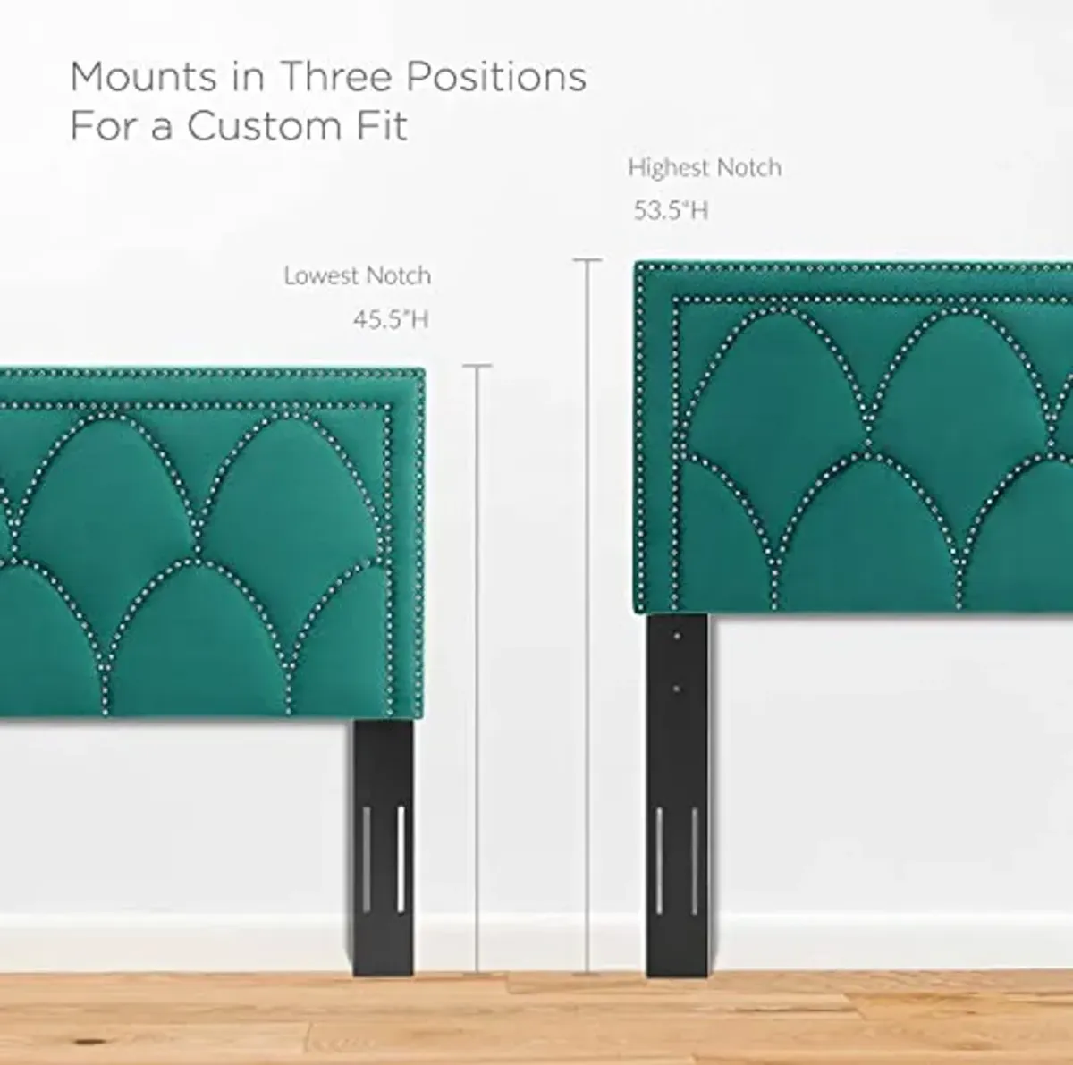 Modway Greta headboards, Twin, Teal