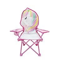 Heritage Kids Children's Figural Camp Chair, White Unicorn