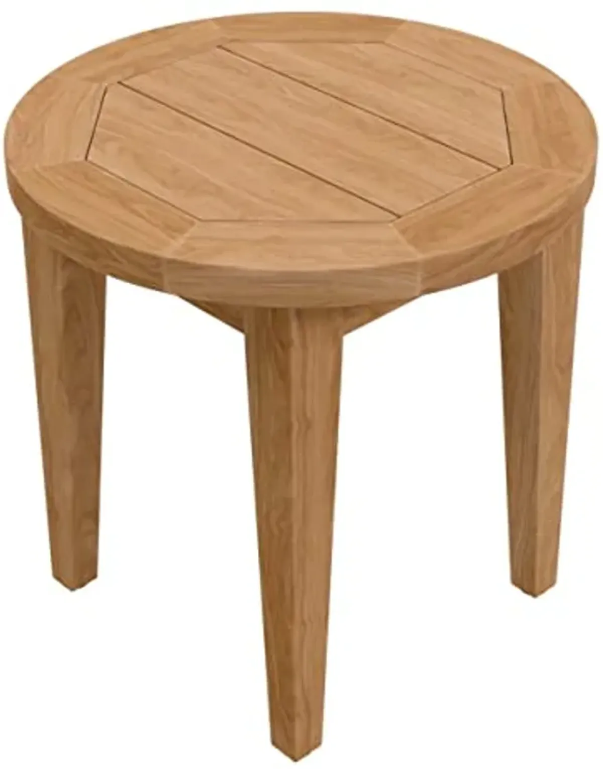 Modway Brisbane Teak Wood Side Table, Natural