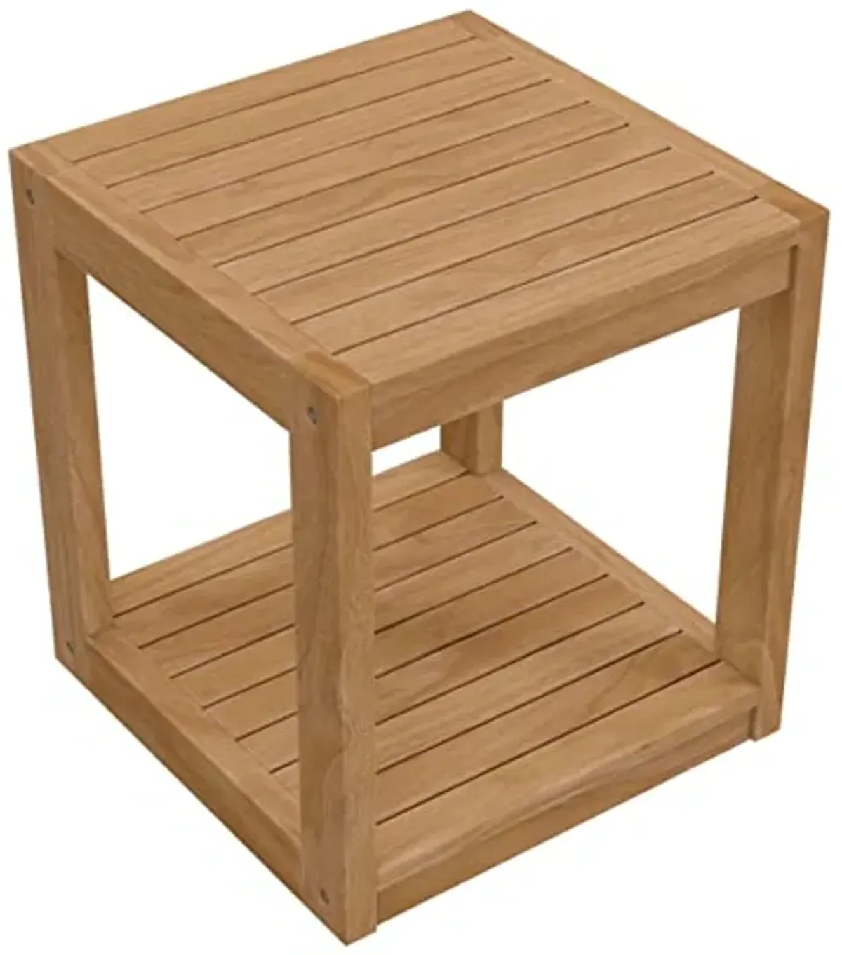 Modway Carlsbad Teak Wood Side Table, Natural