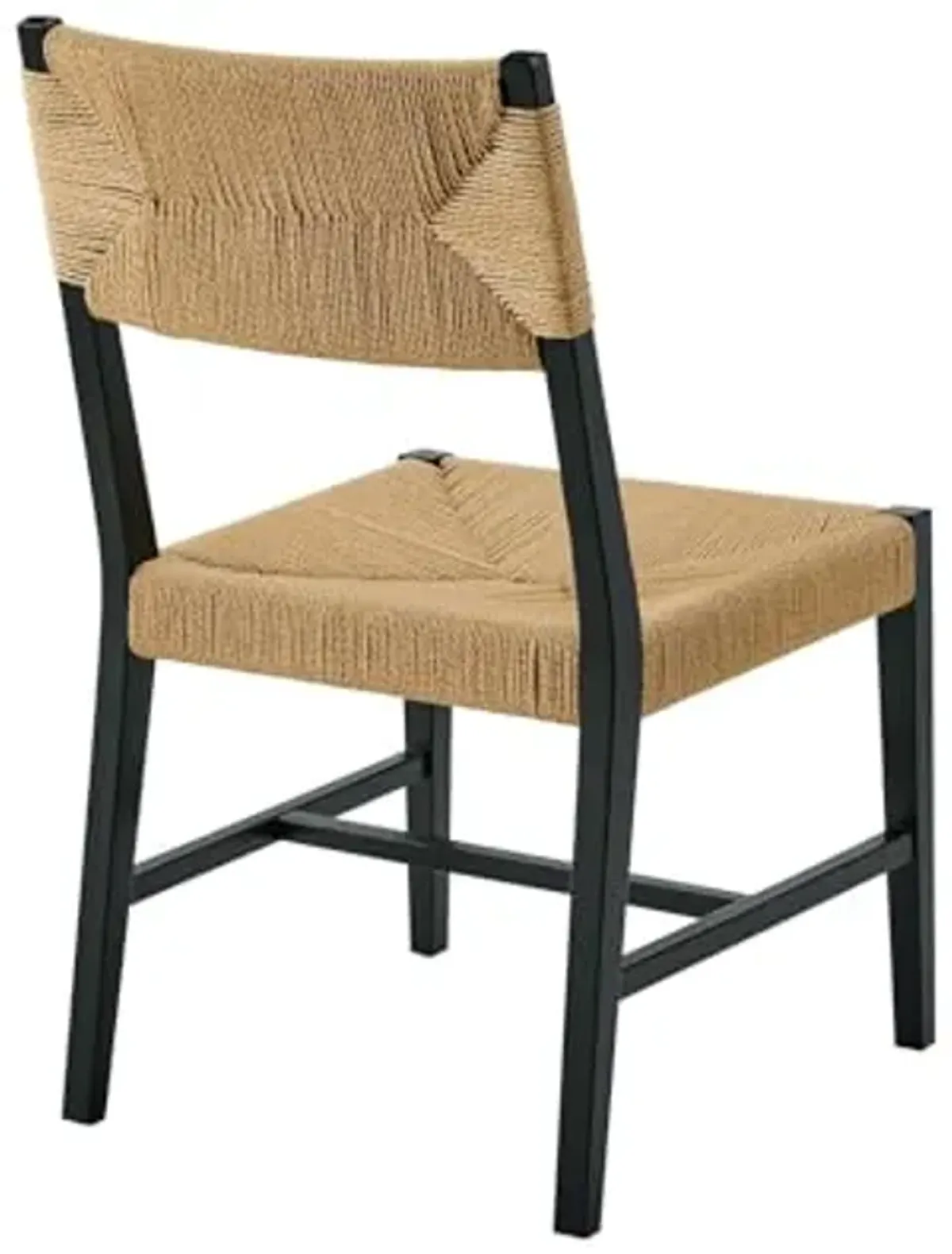 Modway EEI-5489-BLK-NAT Bodie Wood Dining Chair, Black Natural