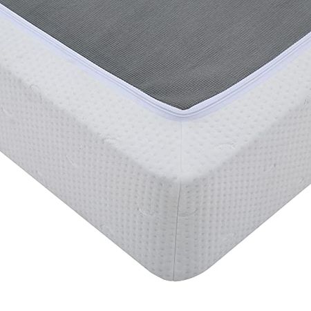 Classic Brands Hercules Instant Folding Mattress Foundation High Profile 7.5-Inch Box Spring Replacement, Cal King, Off White