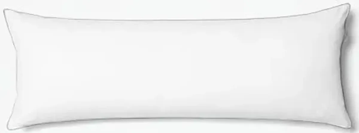 Tuft & Needle Body Pillow — Extra Support for Pregnancy and Side Sleepers — 100% Supima Cotton Shell Filled Lightweight Down Alternative — Standard 100 by Oeko-TEX Certified