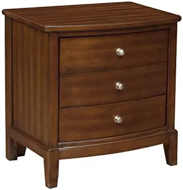 Lexicon Baylor 3-Drawer Nightstand, Dark Cherry