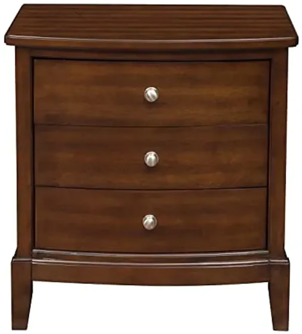 Lexicon Baylor 3-Drawer Nightstand, Dark Cherry