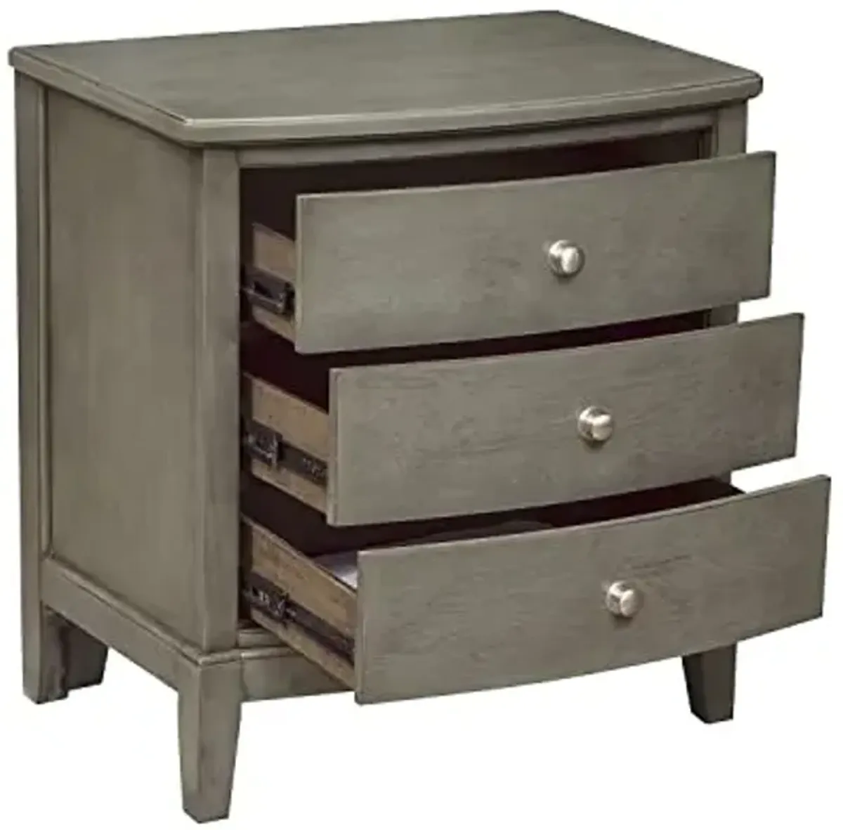Lexicon Baylor 3-Drawer Nightstand, Gray