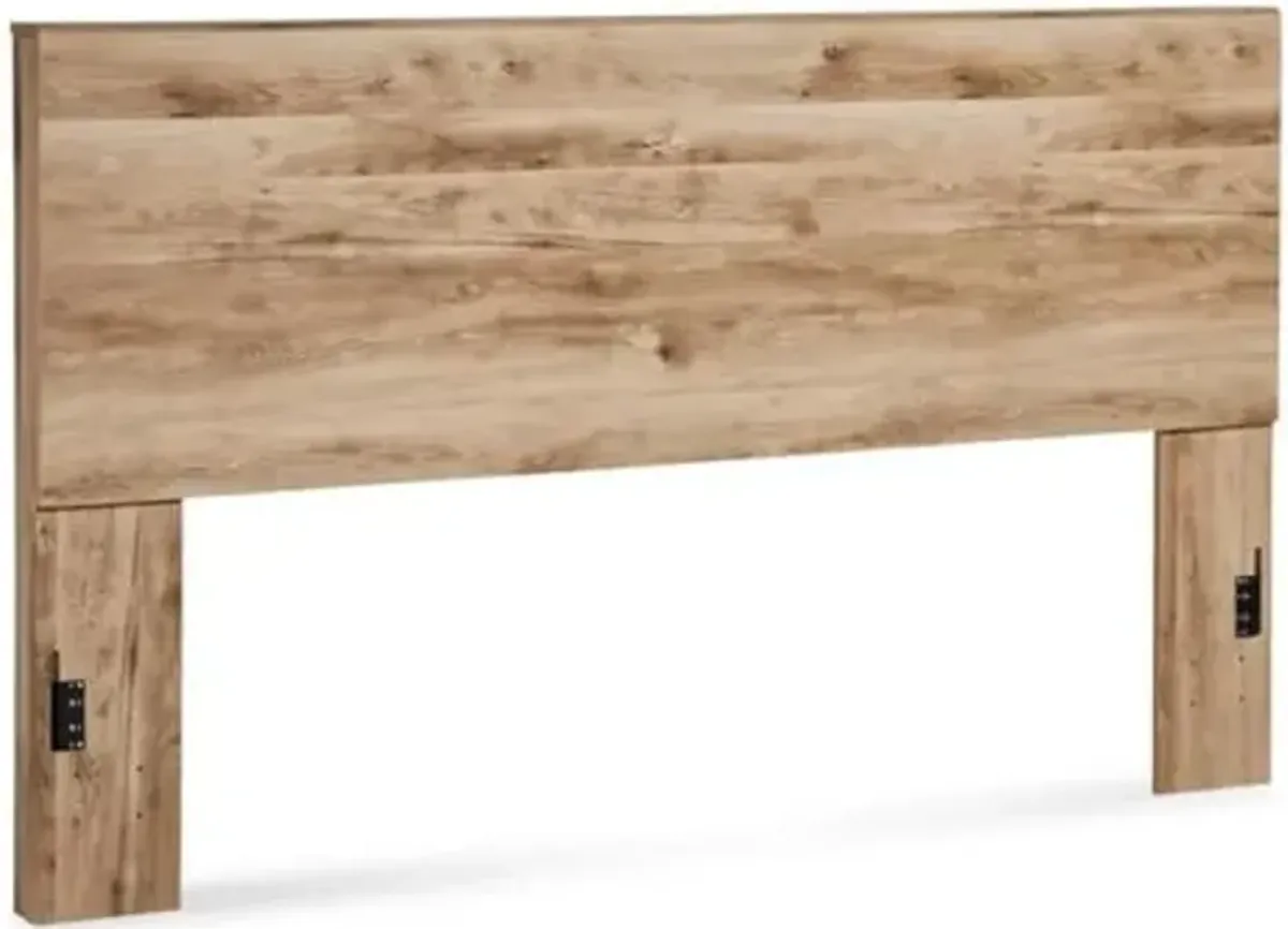 Signature Design by Ashley Hyanna Rustic Decorative Laminate Panel Headboard ONLY, King, Brown