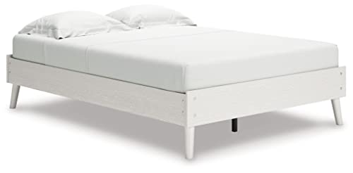 Signature Design by Ashley Aprilyn Modern Platform Bed, Full, White
