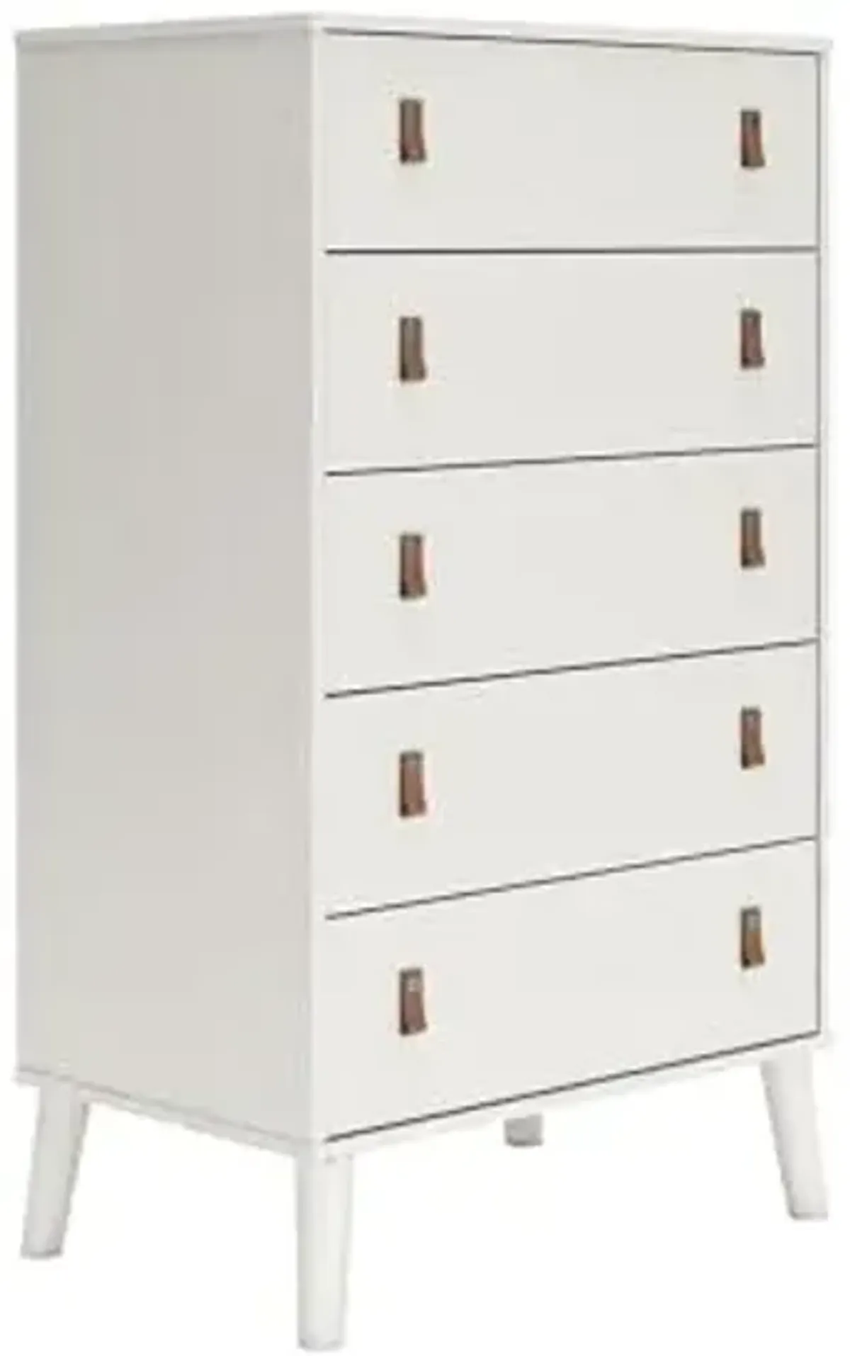 Signature Design by Ashley Aprilyn Farmhouse 5 Drawer Chest of Drawers, Whitewash