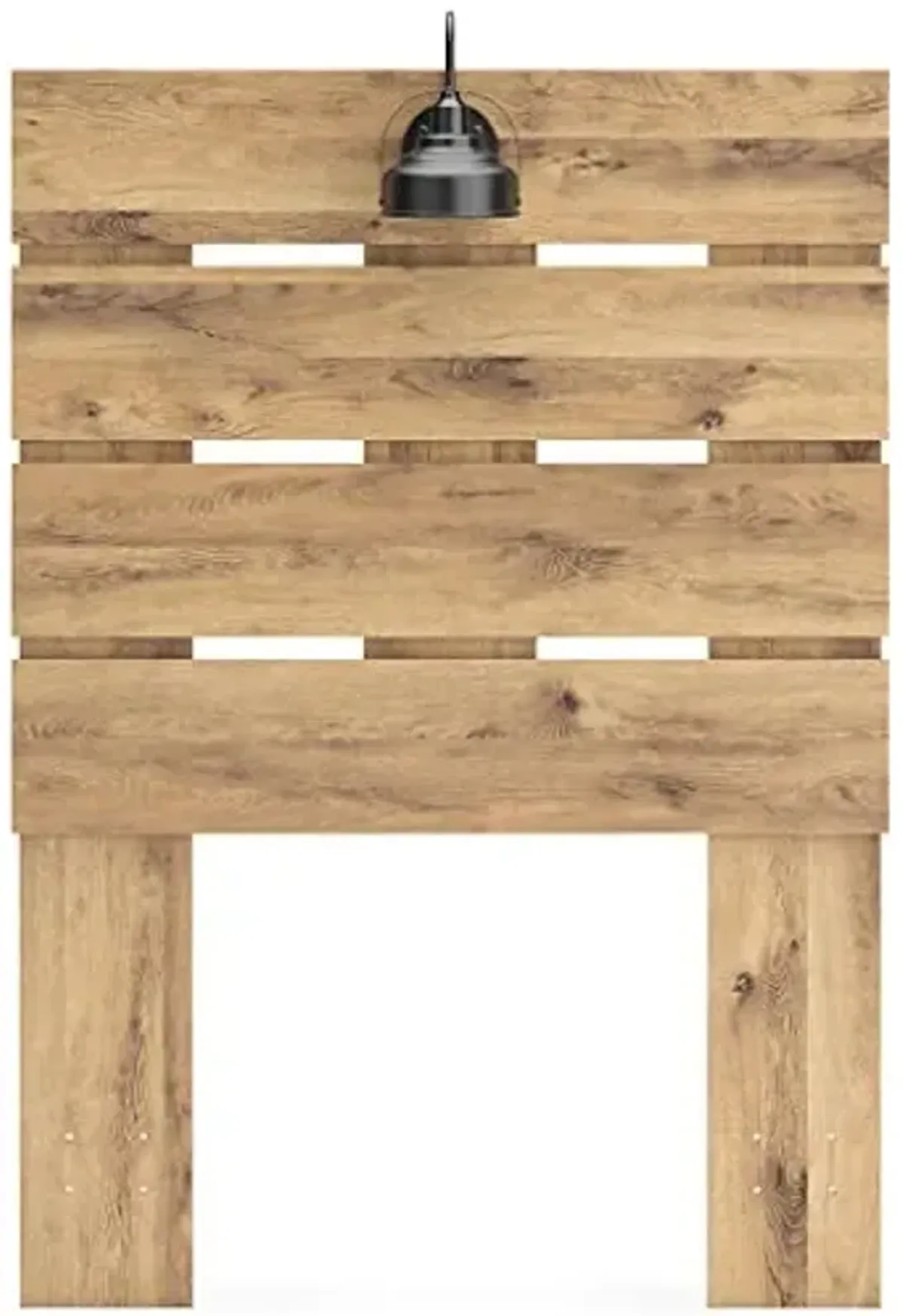 Signature Design by Ashley Larstin Rustic Panel Headboard ONLY, Twin, Brown