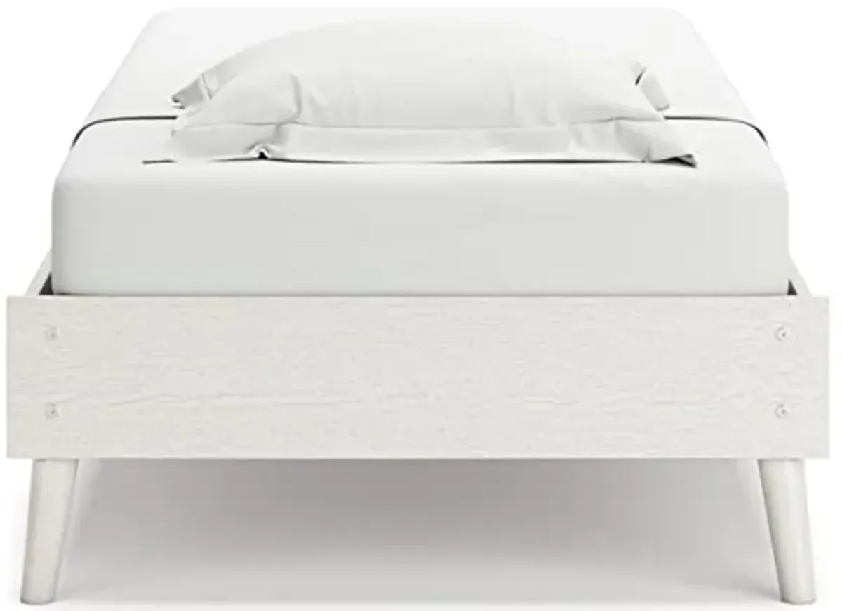 Signature Design by Ashley Aprilyn Modern Platform Bed, Twin, White