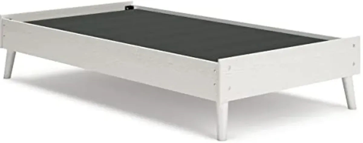 Signature Design by Ashley Aprilyn Modern Platform Bed, Twin, White