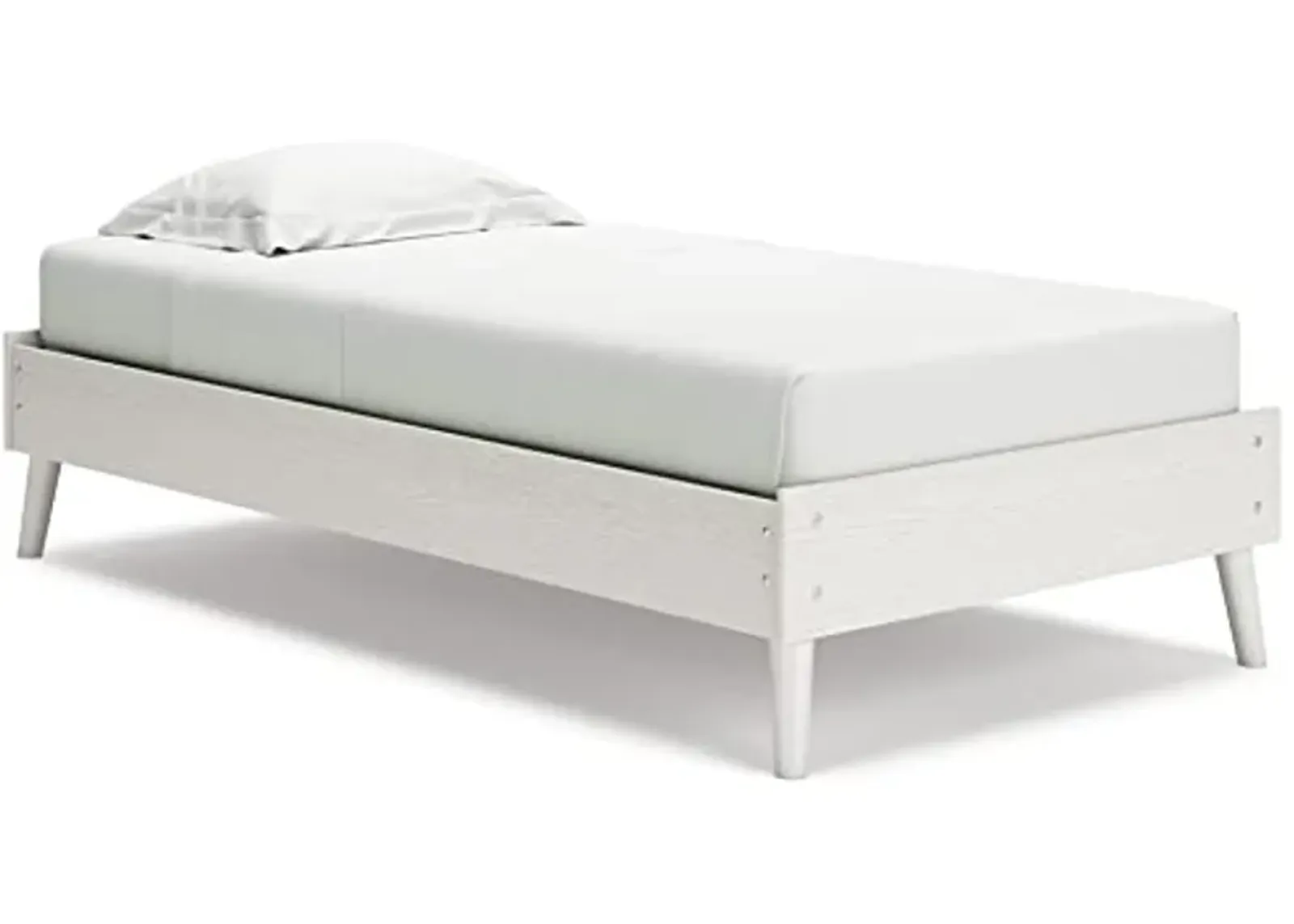 Signature Design by Ashley Aprilyn Modern Platform Bed, Twin, White