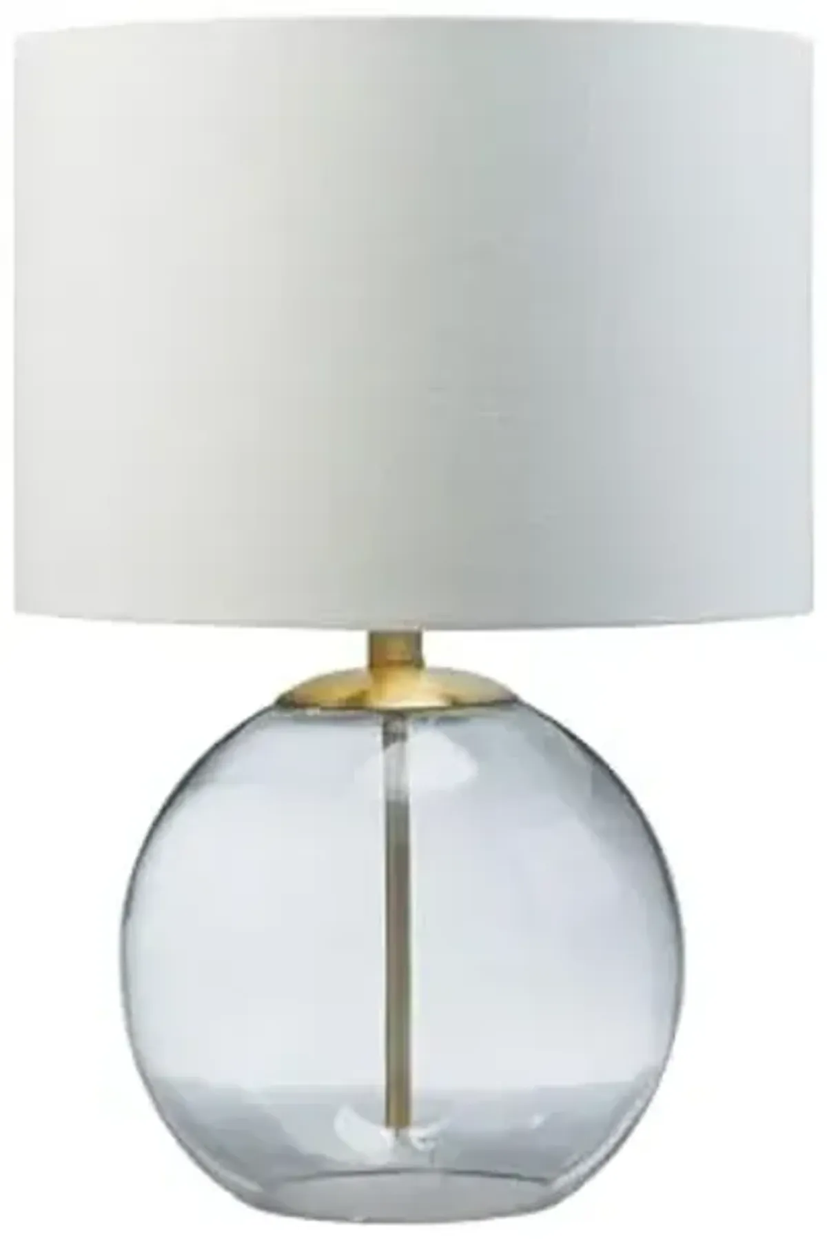 Signature Design by Ashley Samder Contemporary 20.75" Glass Table Lamp, White