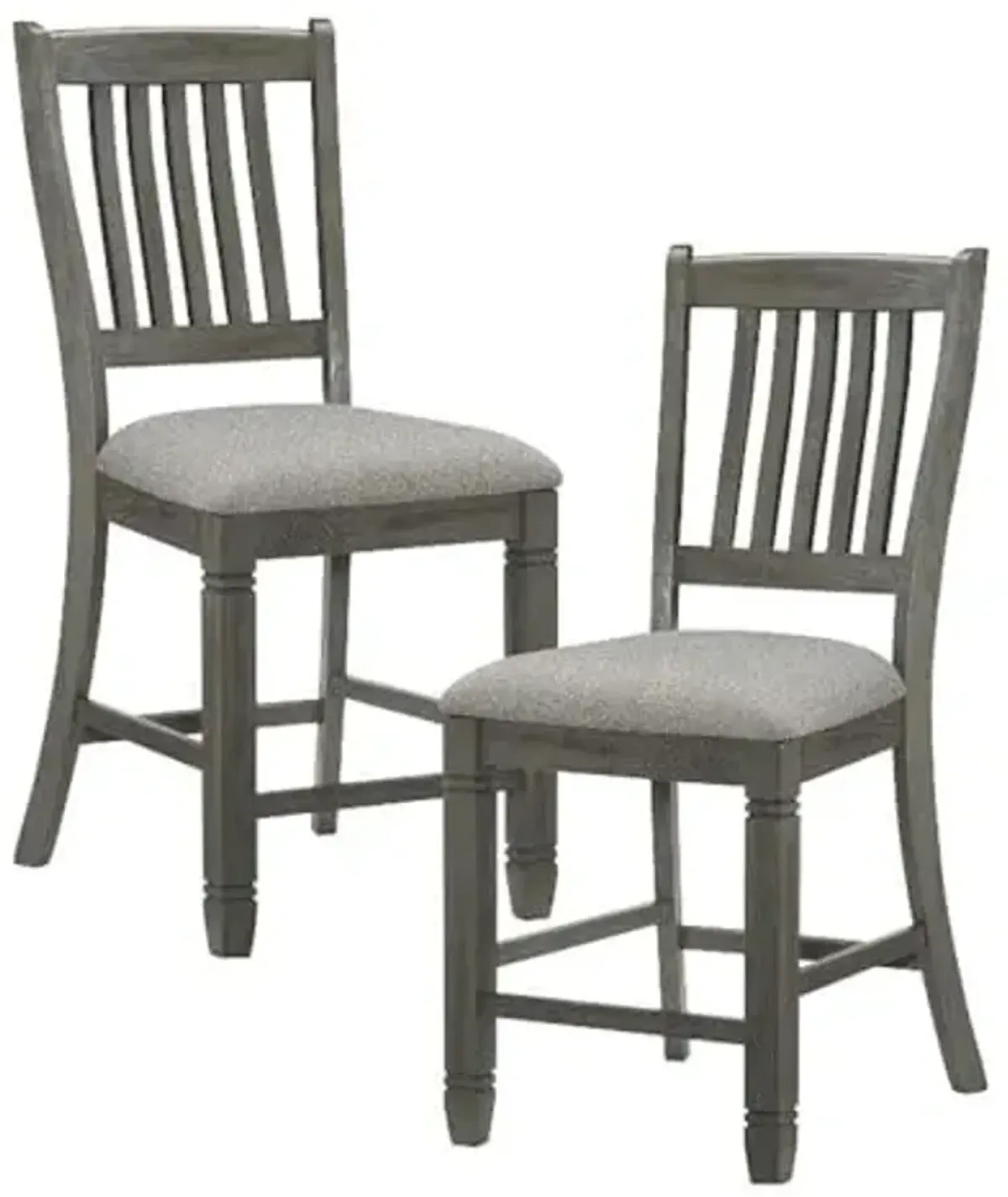 Lexicon Granby Counter Height Dining Chair in Antique Gray (Set of 2)