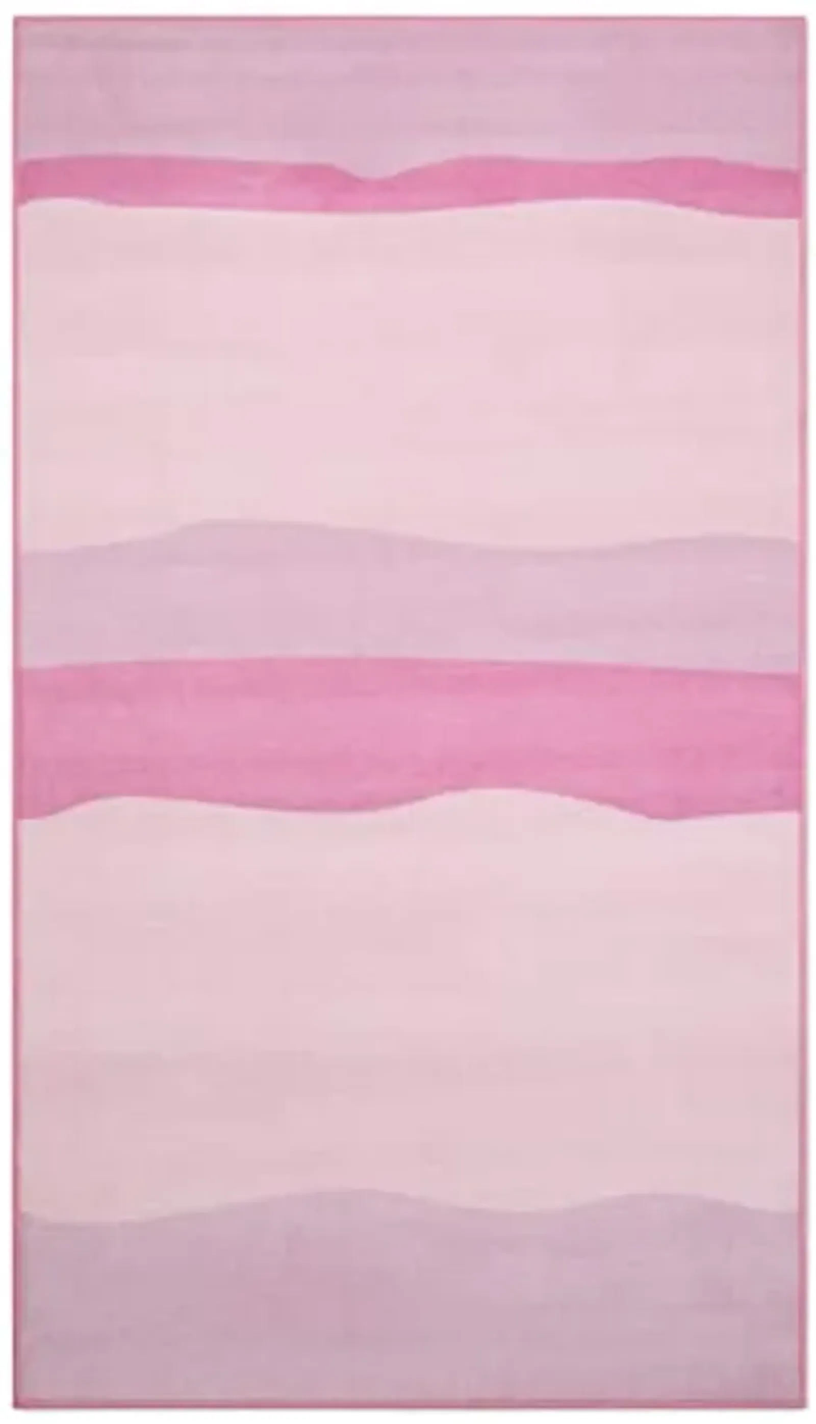 Delta Children Rectangle Area Rug for Kids, 53 x 59-Inch, Pink Ombre