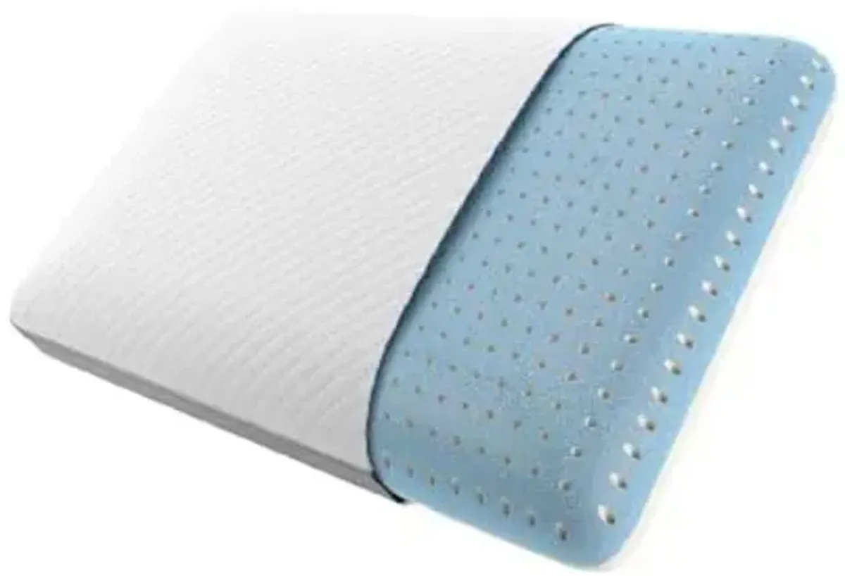 Beautyrest Absolute Relaxation Pillow - Standard Size - Ventilated and Pressure Relieving Premium Memory Foam for Improved Airflow - Plus, AquaCool Technology for Temperature Regulation