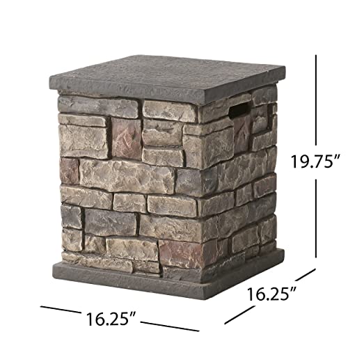 Christopher Knight Home 317501 Chesney End Table, Stone Finish