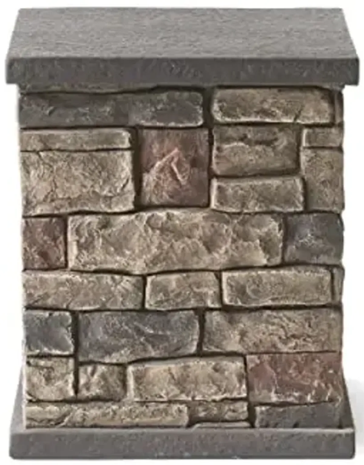 Christopher Knight Home Chesney Outdoor Tank Holder Side Table - Lightweight Concrete - Stone Finish