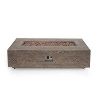 Christopher Knight Home 317504 Aidan Fire Pit, Brown Wood Pattern
