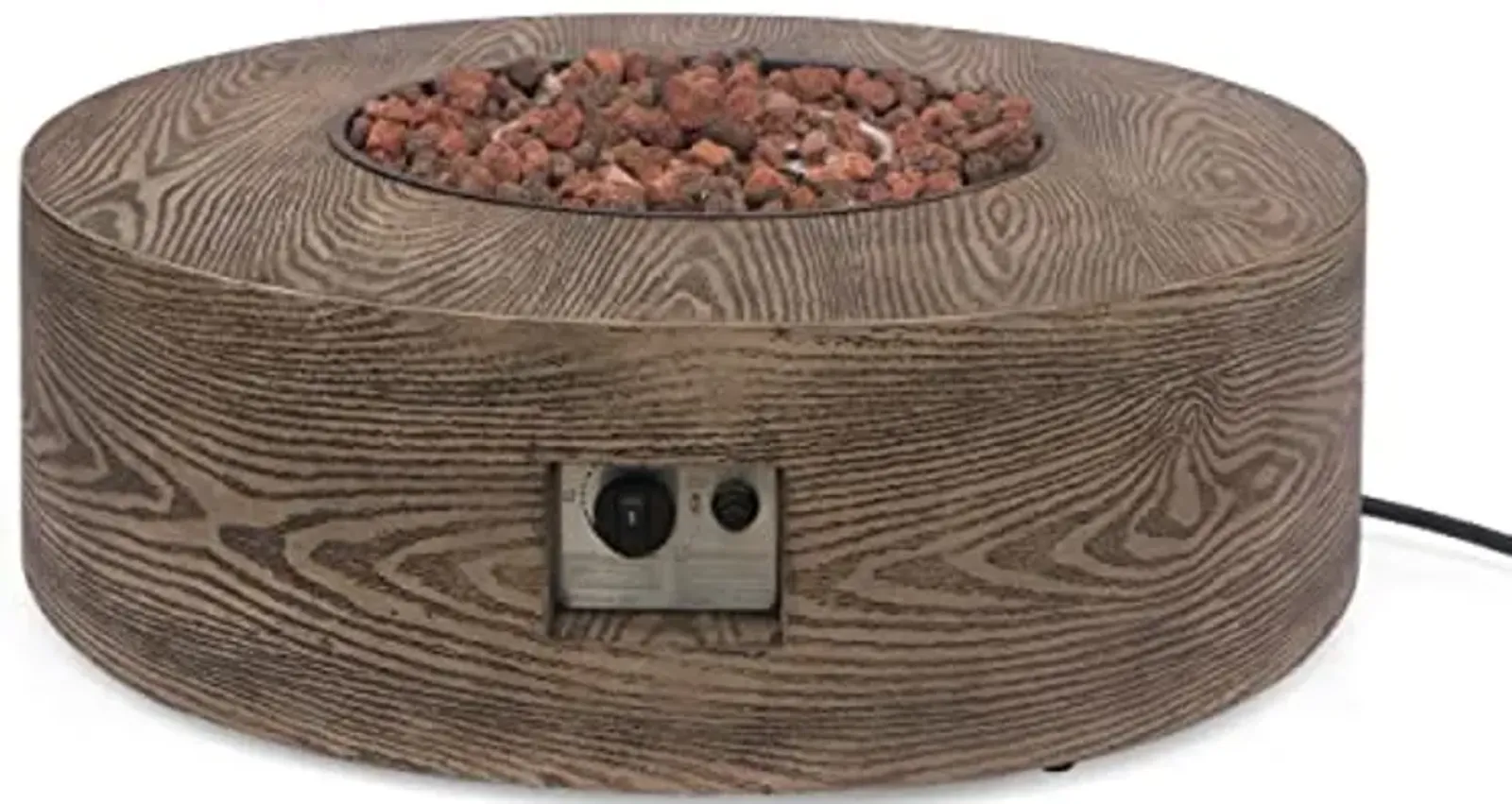 Christopher Knight Home 317509 Senoia Fire Pit, Brown Wood Pattern