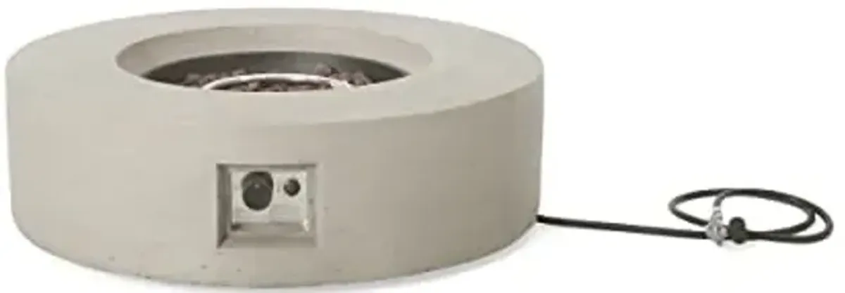 Christopher Knight Home 317508 Aidan Fire Pit, Light Gray