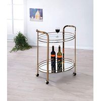 Wayborn Contemporary Champagne Glass Assembly Required Starla Serving CART 26″W X 18″D X 31″H