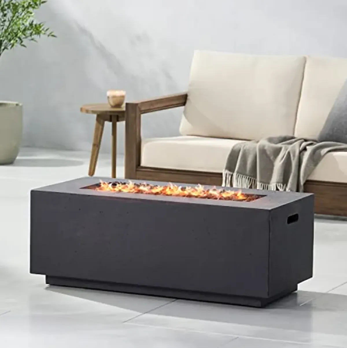 Christopher Knight Home 317510 Aidan Fire Pit, Dark Gray