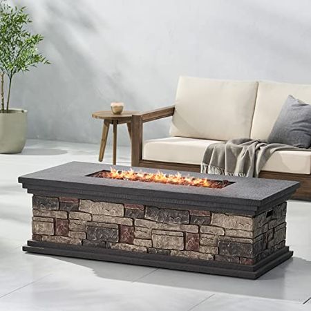 Christopher Knight Home 317527 Chesney Fire Pit, Stone Finish
