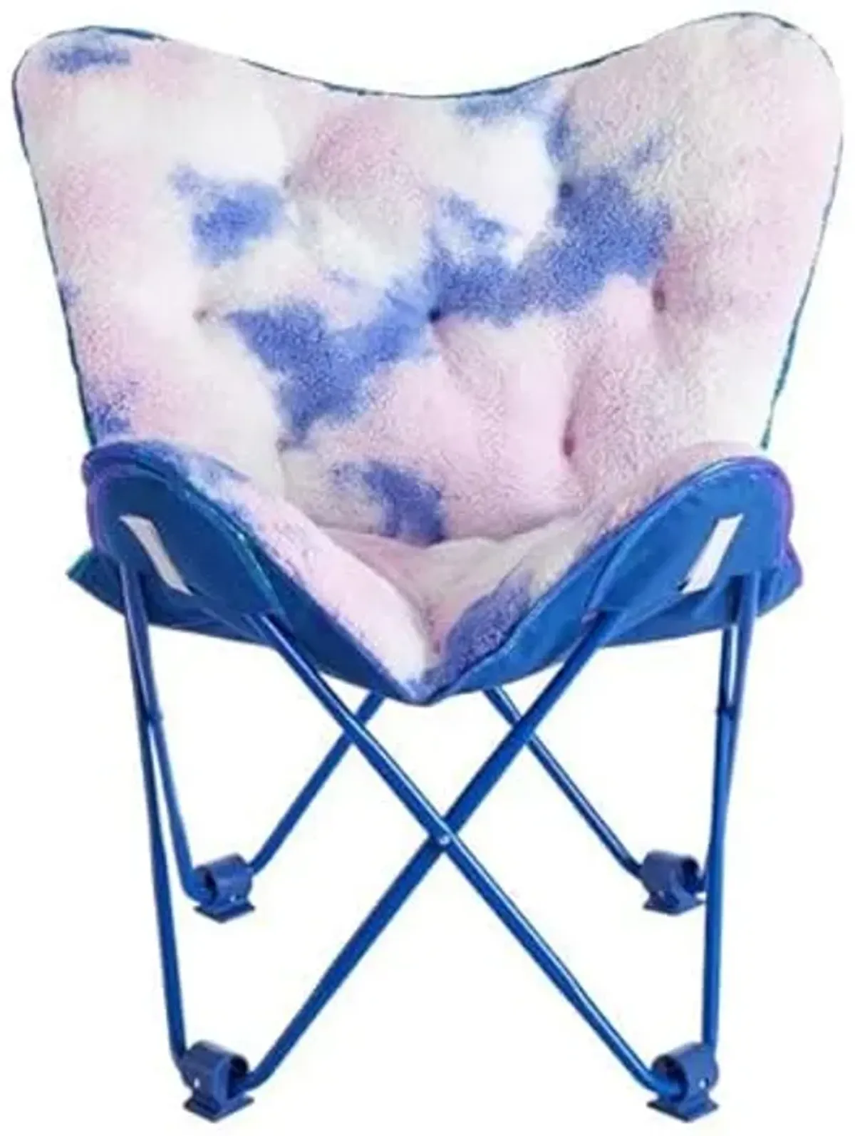 Heritage Kids Sherpa Butterfly Chair, Blue