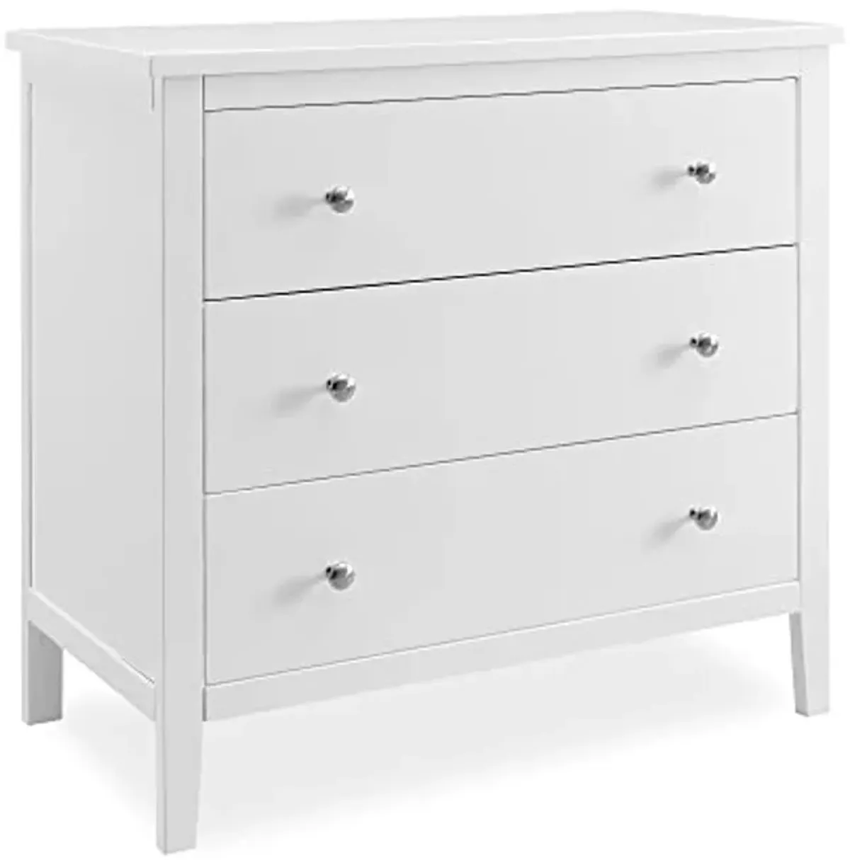 Delta Children Campbell 3 Drawer Dresser, Bianca White