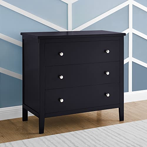 Delta Children Campbell 3 Drawer Dresser, Midnight Grey