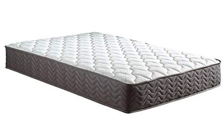 Swiss Ortho Sleep, 10" Inch Memory Foam and Innerspring Hybrid Medium-Firm Plush Mattress/Bed-in-a-Box/Pressure Relieving Bliss, Calking White